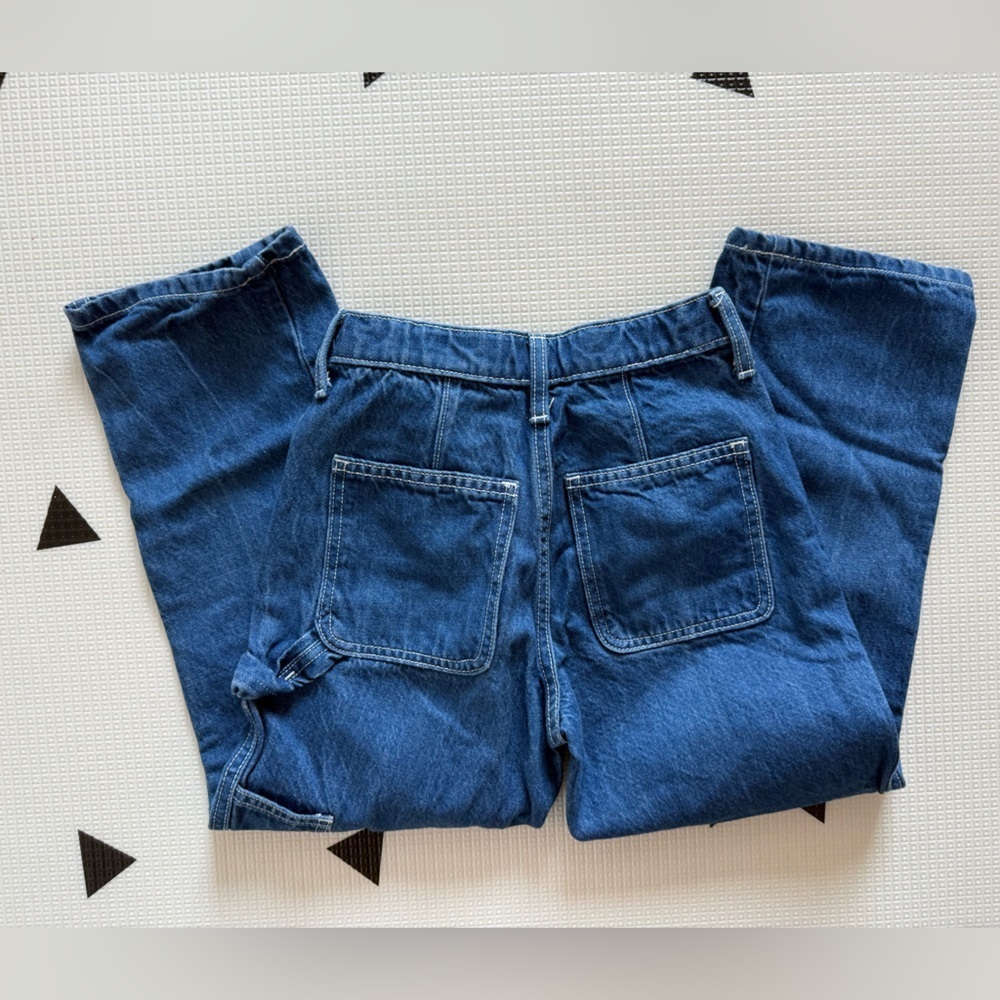 Old Navy|Big girl denim cargo jeans,wide leg (no distress) size 10 slim•••staple